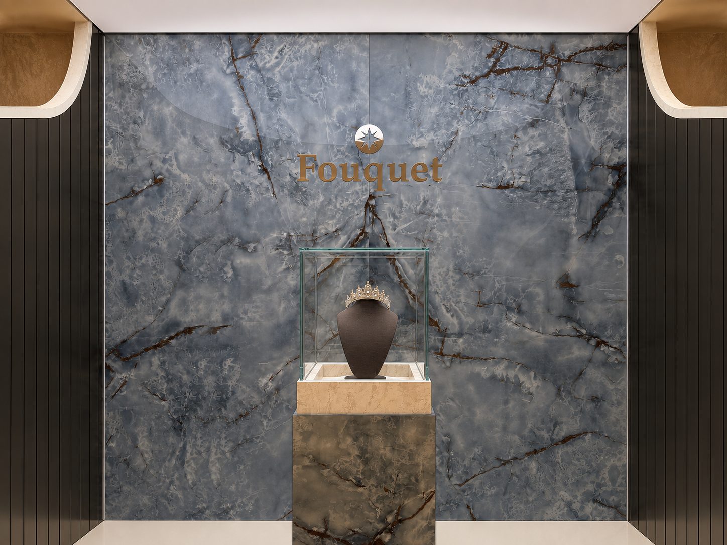 FOUQUET 주얼리샵 정면 쇼룸 상업공간 디자인 프로젝트 — 위코컴퍼니